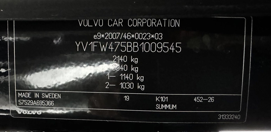 Volvo V60 cena 37900 przebieg: 248521, rok produkcji 2011 z Radom małe 352
